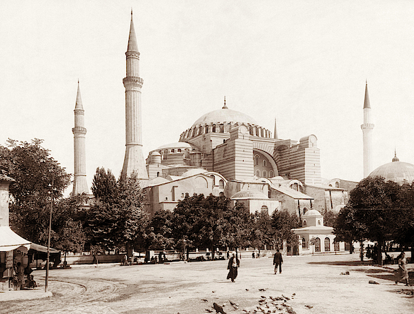 Hagia Sophia Photograph - Circa 1890 by War Is Hell Store Hagia Sophia Photograph - Circa 1890 by War Is Hell Store